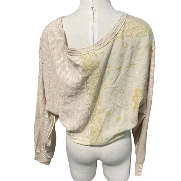 Free people embroidered tan top sz- XS - Picture 4 of 6